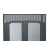 VENTED FRONT DOOR, FITS 19 SPACE BGR SERIES RACKS, BLACK FINISH