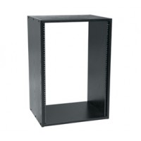 20 SPACE (35"), 18" DEEP BLACK MELAMINE RACK