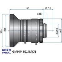 1 inch Format 8mm F1.4-16 High Resolution Megapixel Lens